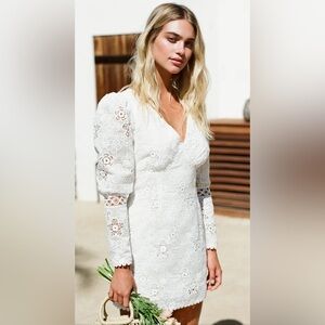 NWT LULUS DRESS, ABSOLUTELY GORGEOUS! FEMININE, SEXY, STUNNING, FULLY LINED Sz L